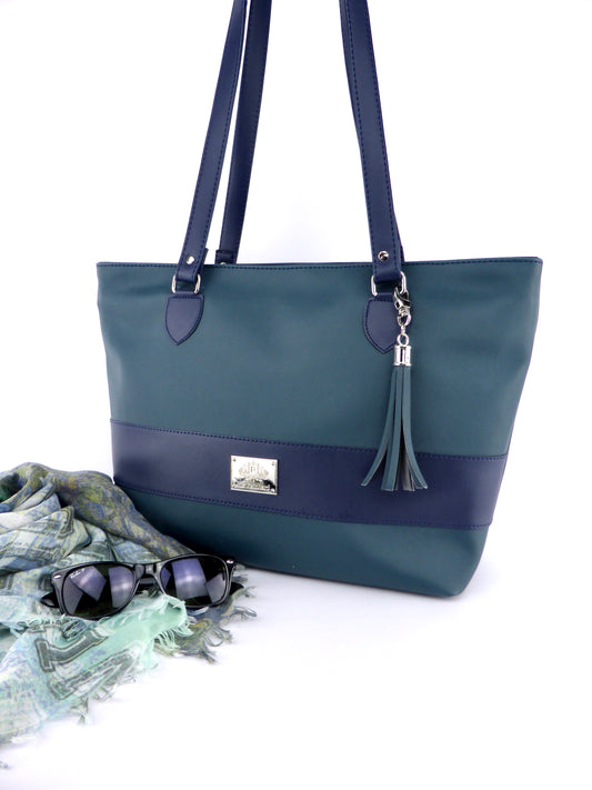Tote Bag - Dunkelgrün & -blau