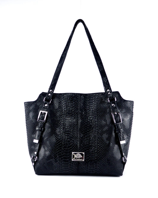 Schultertasche "Sissy" in Kroko-Optik