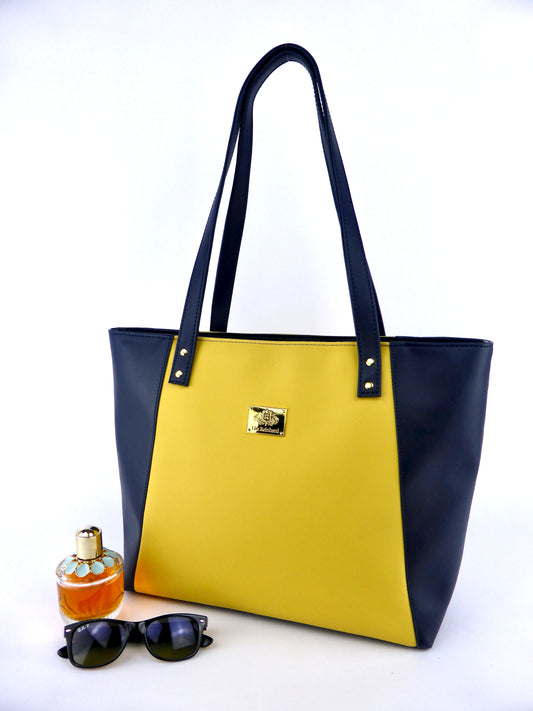 Tote Bag - Blau-gelb